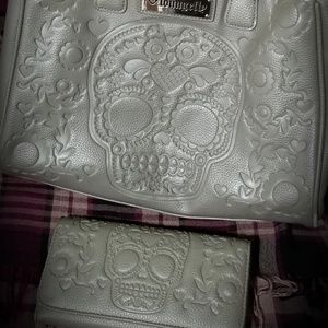 Loungefly Day of Dead Purse and Wallet Set